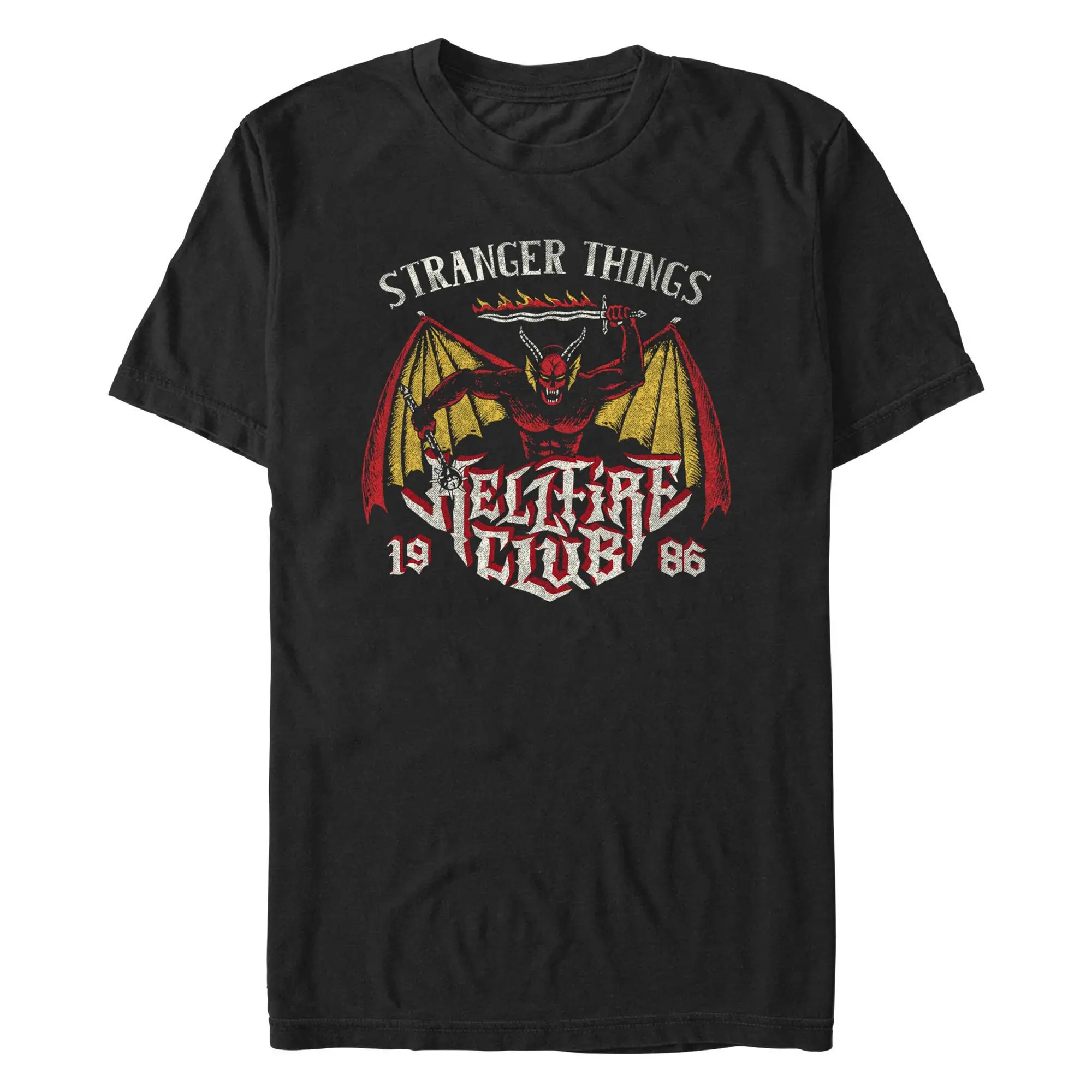 Men's Stranger Things Hellfire Club 1986 T-Shirt