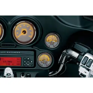 Kuryakyn Twin Ring 2" Gauge Bezel – Chrome | Harley-Davidson