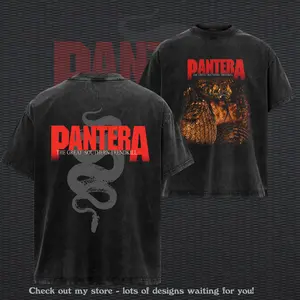 Retro Pantera - " The Great Southern Trendkill " Album V2 Washed T-Shirt - Hoodie, Pantera Music Graphic Tee, Rock Band Shirt, Retro Music Tee, Rock Music Lover Shirt, Vintage Band Shirts, Top Men's and Women's Clothing, Concert Merch, Summer Outfits