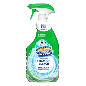 Scrubbing Bubbles Bathroom Cleanser Foaming Bleach Erases Mold and Mildew Stains 32Oz (946ml)