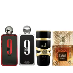 Lattafa + Afnan Mega Bundle - Khamrah, Asad, 9PM, 9PM Rebel - 3.4 oz each Perfume Spray