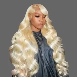 613 Lace Front Wigs Human Hair 200% Density 5x5 13x6 Blonde Lace Front Wigs Human Hair Pre Plucked Glueless Wigs Human Hair Blonde Body Wave Wigs For Women Lace Frontal WIg Convenient Wig