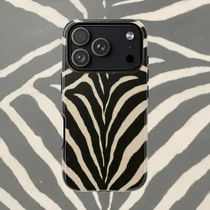 Phone Case - Phone Case with Zebra Print Fur Texture, Compatible with for Iphone 17, 16, 16E, 15, 14, 13, 12, 11 Pro Max, Air, X, XR, XSMAX, 8, And 7 Plus, Featuring a Double-Layer Hard PC Design for Shock Resistance