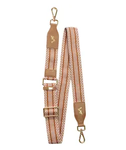 Statement Straps - Vegan Leather & Metal Adjustable Straps for White Elm Totes & Crossbody Bags with Leaf Logo