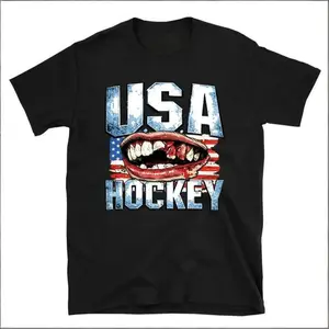 U.S.A HOCKEY - 2026 Gold Medal Champions Bloody Teeth - T-shirt