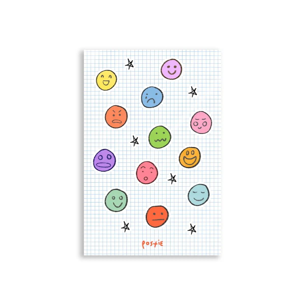 Emotions Sticker Sheet 4" x 6" Vinyl Stickers
