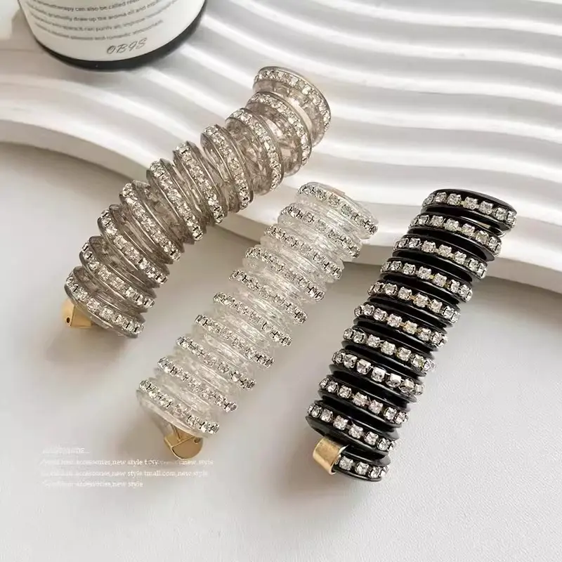 Rhinestone Hair Scrunchie, Hair Accessory, Ponytail Holder, Daily Styling