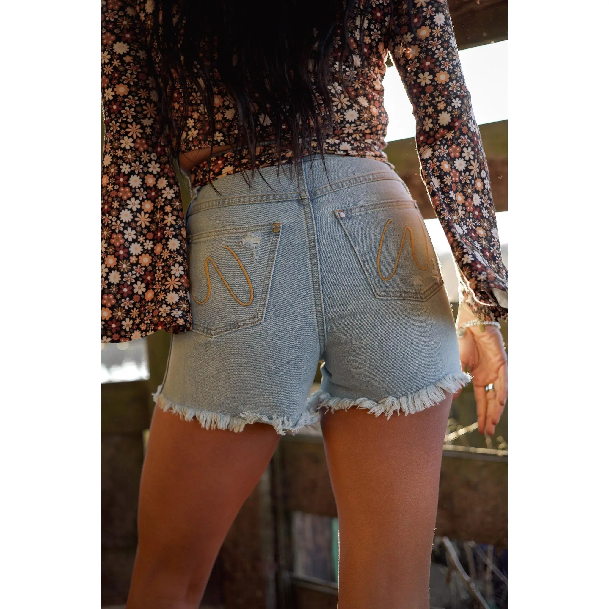 Brooke High Waisted Denim Shorts Brooke High Waisted Denim Shorts