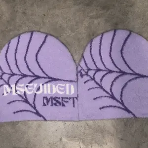 Mohair Beanie purple