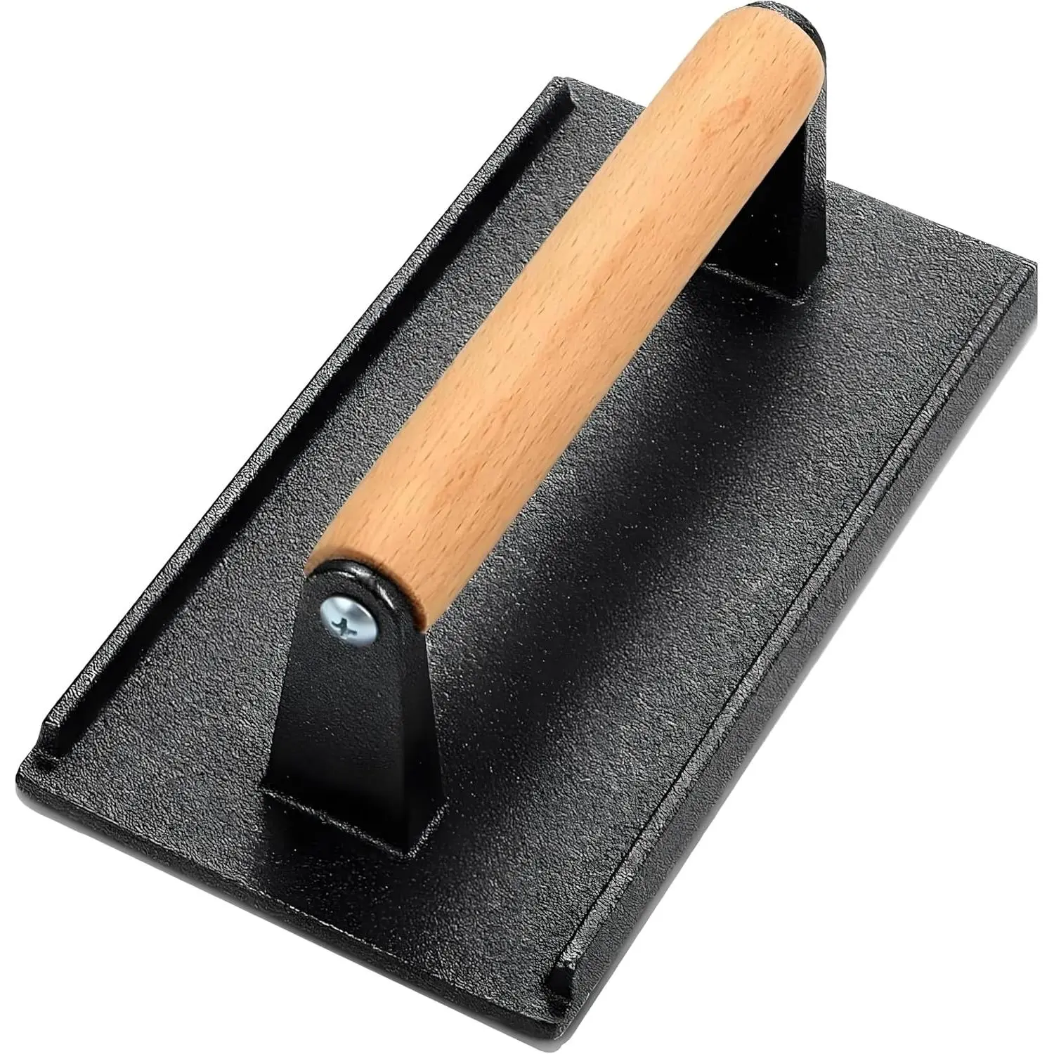 Cast Iron Meat Press Grill Press with Wooden Handle,  for Squeezing  from Meats, Flattening Bacon, Paninis, and Burgers
