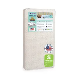 Kolcraft Pediatric 800 Extra Firm Baby Crib & Toddler Mattress, 80 Coil, Waterproof, Ecru