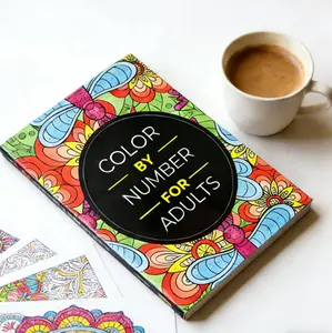 Color by Number Coloring Book for Adults – 75 Stunning Designs of Flowers, Animals, Mandalas, Nature & More color books Watercolor Workbook Art Pen Colored Brush Markers