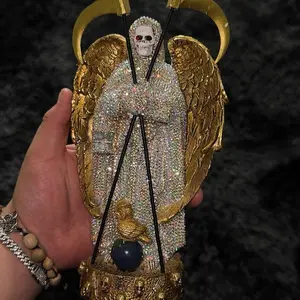 Holy Angel of death Rhinestones 8” statues alter