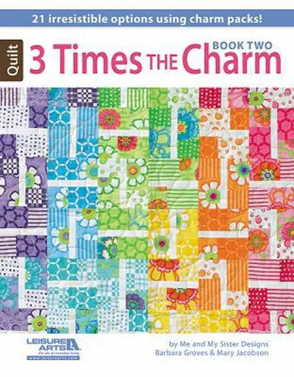 USED Book - 3 Times the Charm Book 2: 21 Easy Little Quilts Featuring Charm Squares by Leisure Arts (Paperback) - english, Tutorials, Projects