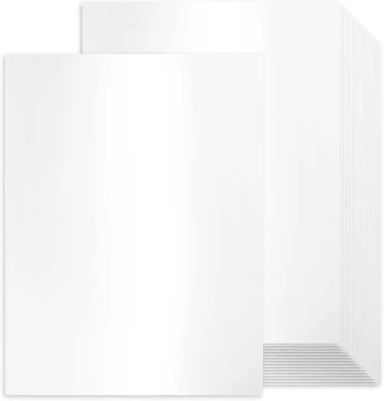 100 Sheets White Shimmer Cardstock 8.5 x 11 Certificate Paper, 80lb Pearlescent Paper for Invitations, Certificates, Crafts, DIY Cards