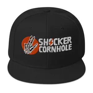 Snapback Hat  - Shocker Logo (White & Orange)