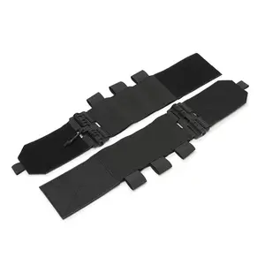 Pair of Elastic Tactical Vest Cummerbund Quick Release Mounting Strap with Magazine Pouches