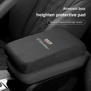 Car Armrest Mats Memory Foam Arm Rest Cushion For Cadillac Escalade CTS ATS XTS CT4 CT5 XT5 XT4 XT6 CT6 Lyriq SRX ELR Celestiq EXT XLR