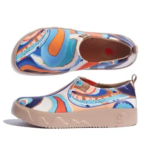 UIN Toledo IX Art Travel Shoes For Women-Colorful Whirlpool 2
