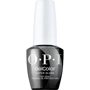 OPI GelColor Super Gloss Top Coat 0.5OZ - Glossy Gel Clear Base & Top Coats for Gel Nail Polish Protection 50g