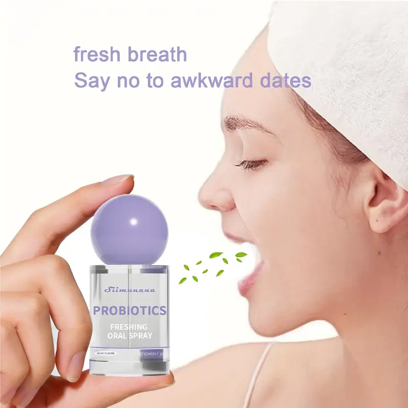 msdrwikey Sugar-Free Probiotic Breath Spray (15ml) - Mint Gentle Oral Care for Adults, Portable Travel-Size Freshener for On-The-Go Confidence