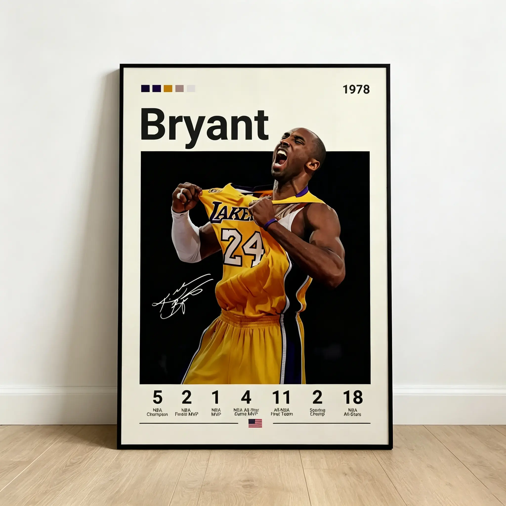 1pcKobe Bryant Posters, Los Angeles LakersPoster, Kobe Fan Gift, Nba Poster, Sports Poster, Basketball Kobe Fan Gift, Bedroom Decor, Unframed Poster Kobe Bryant Canvas Wall Art, Lakers 24 Minimalist Career Stats Framed Print, Vintage NBA Basketball Poster