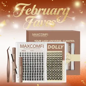 Bunny Style Mira & Dolly | MaxComfi Comic-Worthy Lashes Clusters, Girl CLusters Kit, Waterproof & Super Soft & Thin Band |  Waterproof Long-Lasting Bunny Anime Daily Manga Style Beginner-Friendly DIY Lashes for Girl Judy Hopps Zootopia Makeup