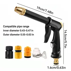 Summervibes Portable High Pressure Water Sprayer, Adjustable Garden Hose Nozzle Sprayer, Car Washing & Maintenance Tool, Pet Cleaning Tool & Dealsforyoudays