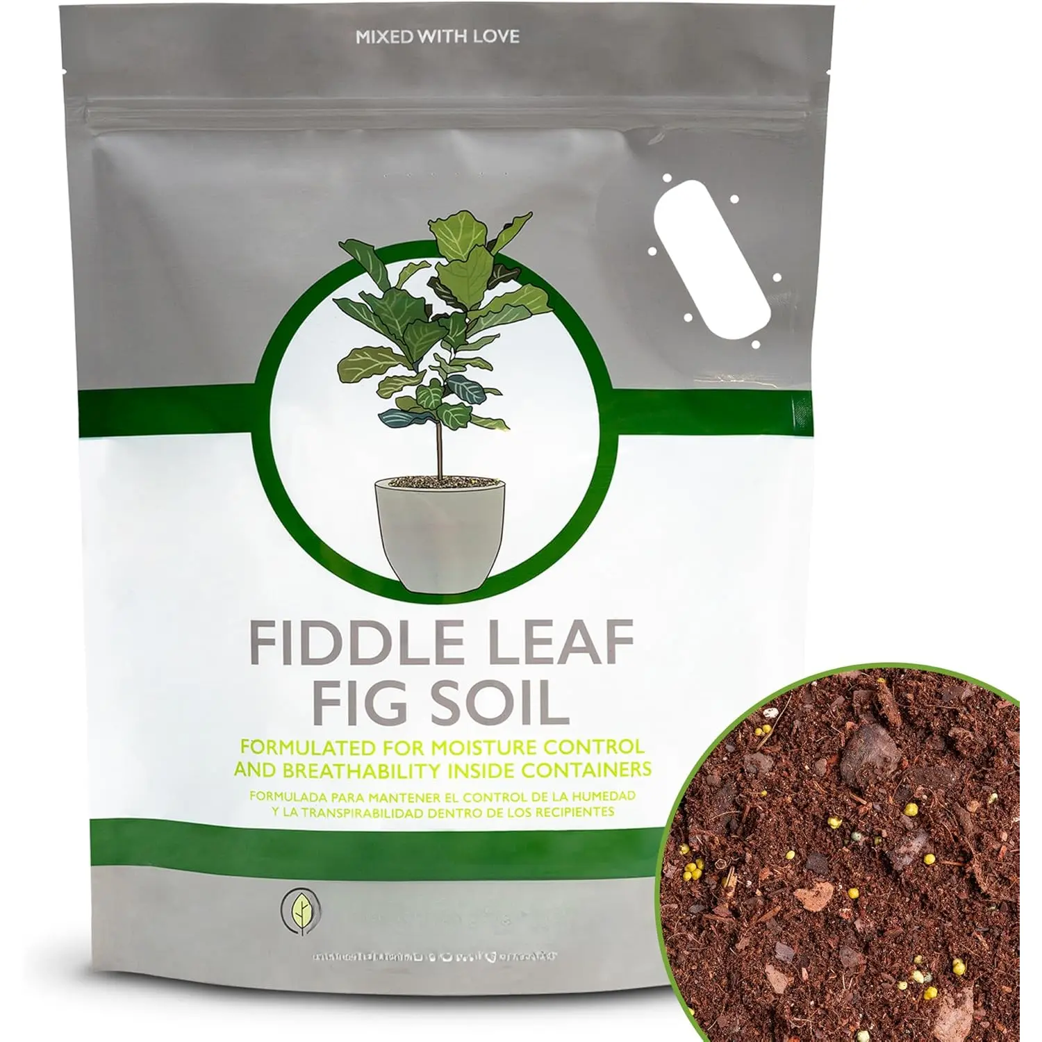 Fiddle Leaf Fig Soil by  8QTS, Premium Professional Blend for All Fiddle Leaf