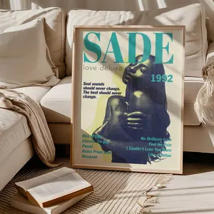 Sade 'Love Deluxe' Vintage Poster Print