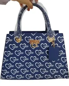 Leather ICandy Metal Clasp Fashion Purse