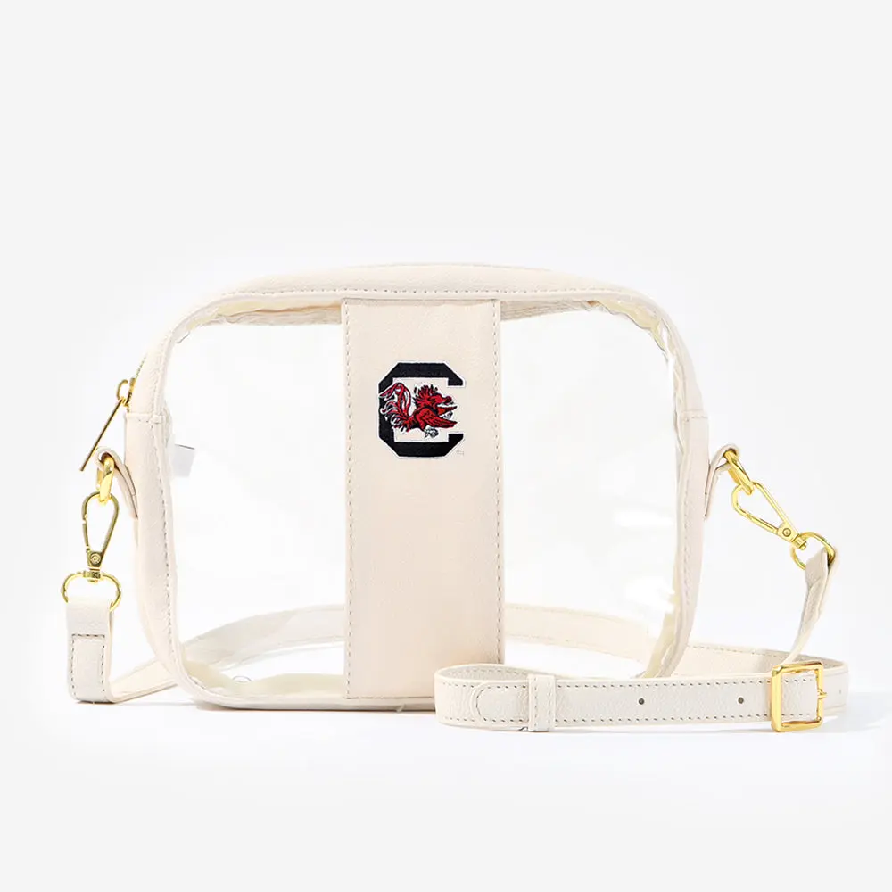 South Carolina Gamecocks Clear Stadium Crossbody Bag | Bone