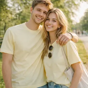 Men’s Basic T-Shirt, Cotton Tee, 100% Cotton Shirt, 180G Short Sleeve Top, Crew Neck, Casual Everyday Wear, Matching Couple Tee, Gift Idea