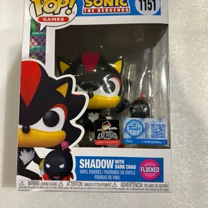 Funko Pop! Games Sonic the Hedgehog Shadow with Dark Chaos Flocked Vinyl Figure 1151 Original Collectible