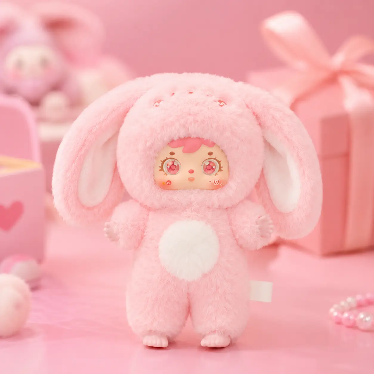Samuel Milk Pet Mini Plush Blind Box - Kawaii Unisex Fluffy Fabric Keychain Pendant, Mystery Animal Collectible, 6 Regular+1 Rare Hidden Editions, Teen Girls Birthday Gift (1 Random Blind Bag Stuffed Toy), Blind Bags