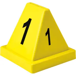 Global Industrial 412588 Numbered Cones 1-20, Yellow
