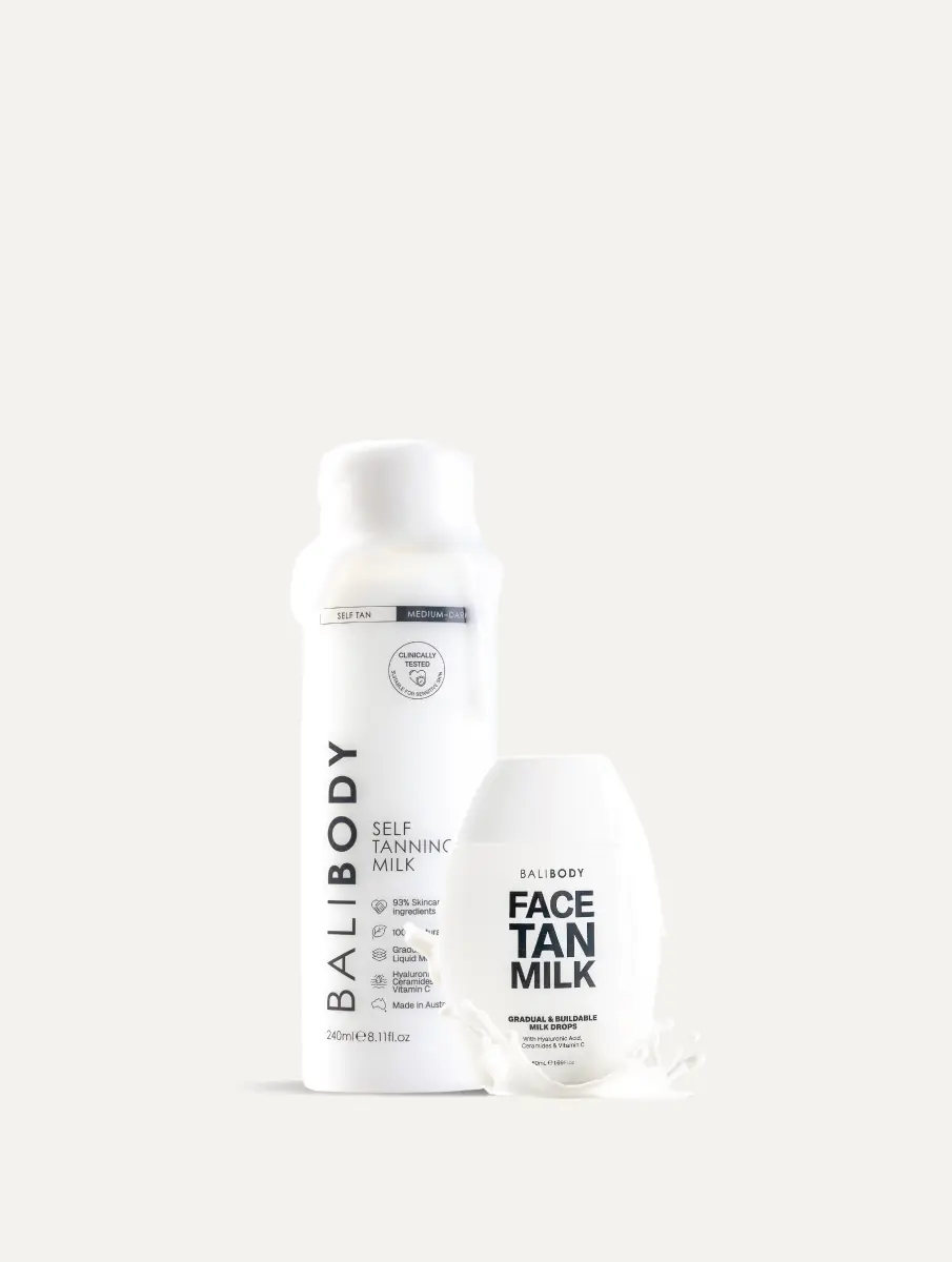 Face Tan Milk & Self Tan Body Milk Set Face Tan Milk & Self Tan Body Milk Set