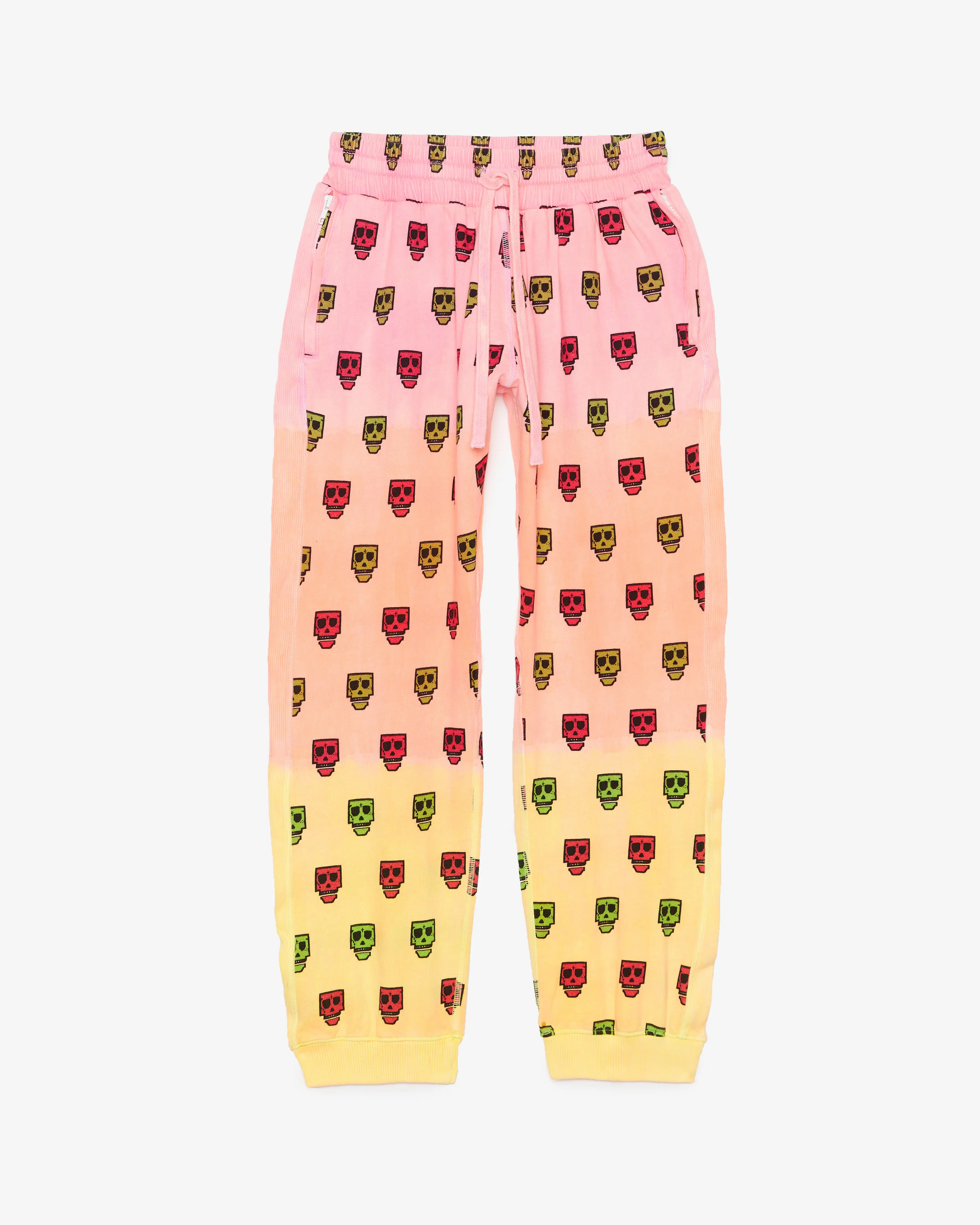 SKULLY OMBRE SWEATPANTS (NEON)