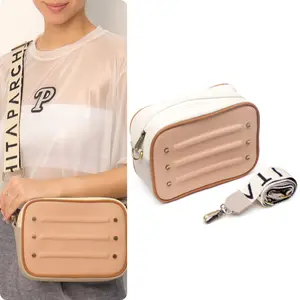 Women's Fashion Saddle Crossbody Bag - Cartera Bandolera PARCHITA 100% colombiano Bolso Nuba Crossbody Bag Women Nude