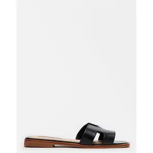 Steve Madden HADYN BLACK LEATHER Sandals