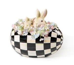 MacKenzie Childs Cameo Peekaboo Egg