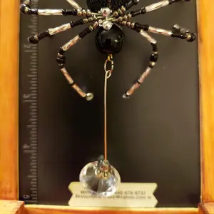 beaded spider sun catcher