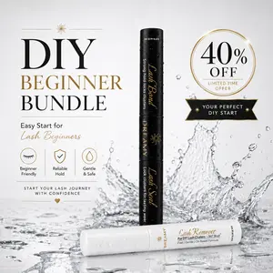 DREAMYBOND Lash Glue Remover – Safe, Gentle & Hypoallergenic Eyelash Glue Remover for Extensions, Individual & Cluster Lashes, Fast Lash Glue Dissolver for Sensitive Eyes, Salon & DIY Use