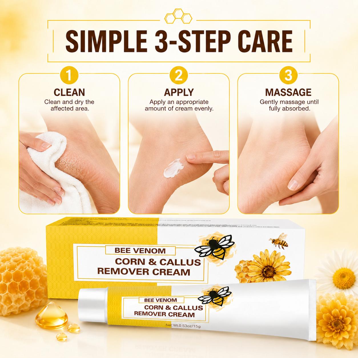 Corns & Calluses Daily Softening Cream - Hydrating Foot Moisturizer for Dry Feet, Rough Heels, Thick & Hardened Skin to Boost Smoothness & Lock in Moisture