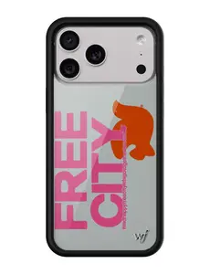 THE MADHAPPY & FREECITY TOGETHERFOREVER / GREY & PINK iPhone Case