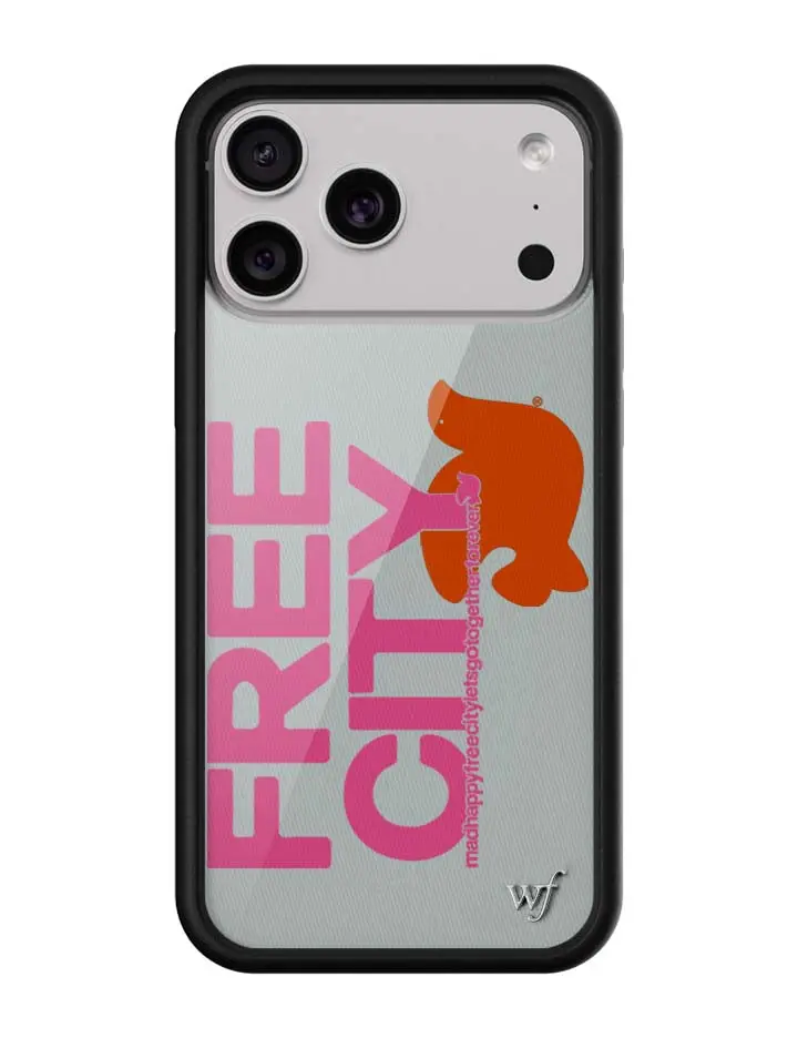 THE MADHAPPY & FREECITY TOGETHERFOREVER / GREY & PINK iPhone Case THE MADHAPPY & FREECITY TOGETHERFOREVER / GREY & PINK iPhone Case