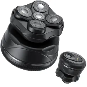 OLOV Removable Razor 5D , Bald Men's Razor, Men's Wet Bald Razor, IPX7 Waterproof Men's Razor with Type-C Charging