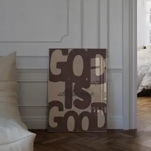 Christian Wall Art , God is Good All The Time Print, Faith Quote Poster, Contemporary Christian Artwork, Home Decor| Frameless Poster