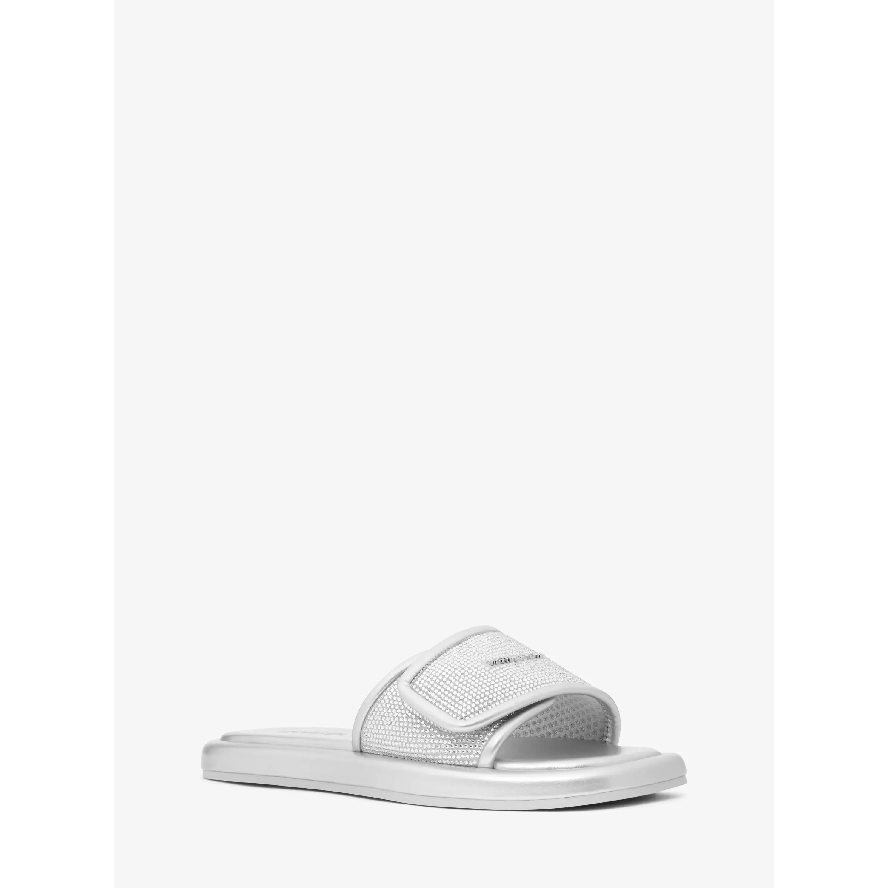 Suki Embellished Metallic Slide Sandal