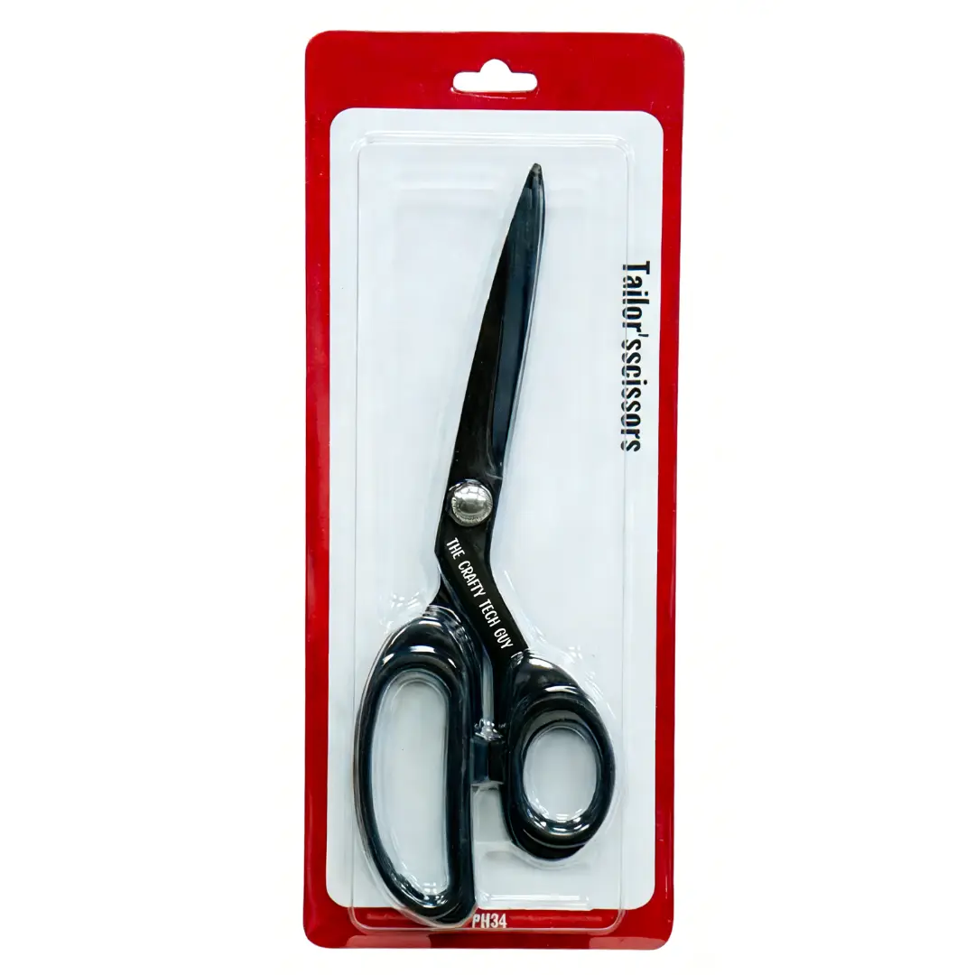 Everyday Black Handle Steel Scissors 9 Inch, 3 6/8 Inch Precision Cutting Blade, Ribbon and Craft Shears